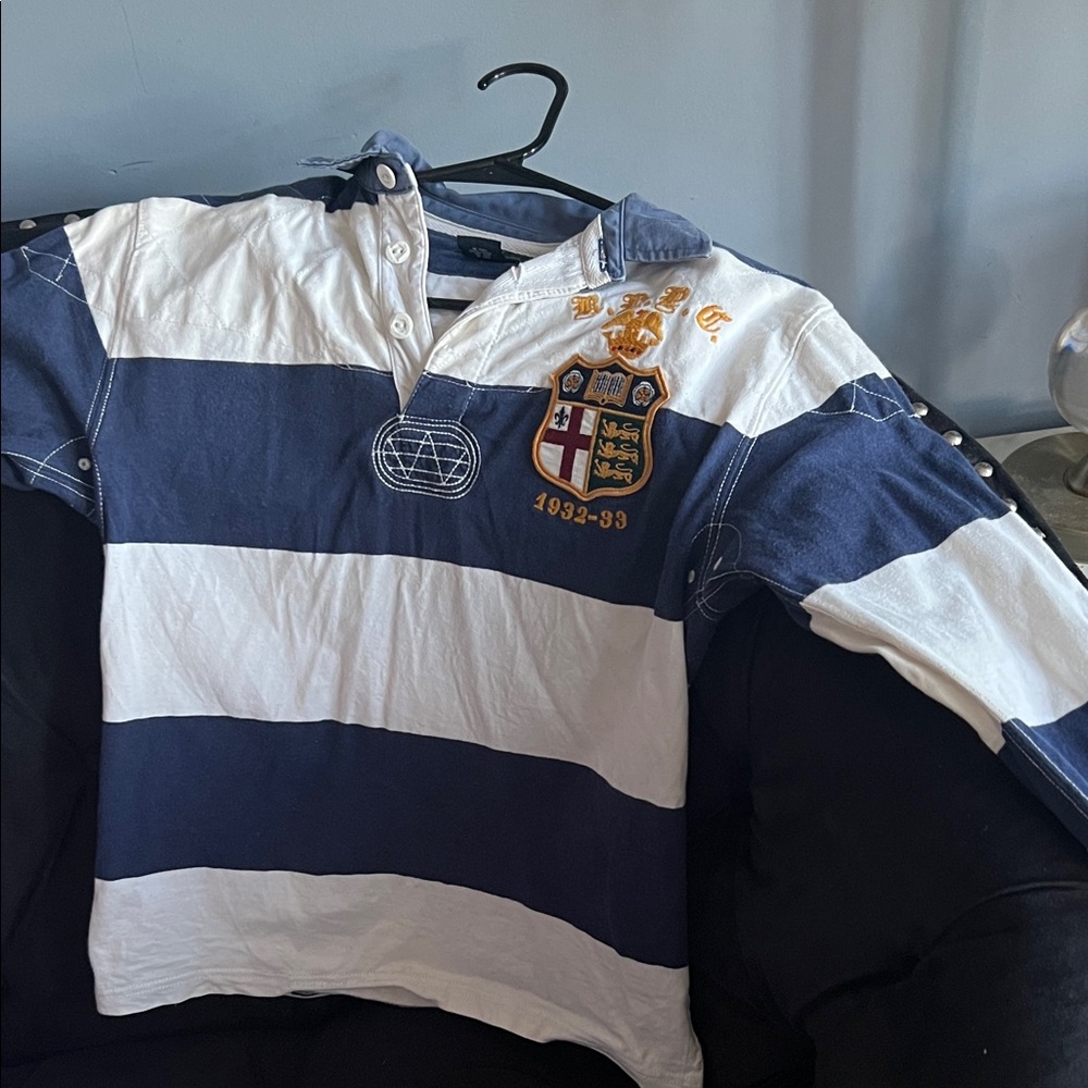 Ralph Lauren Polo Shirt - Navy and White